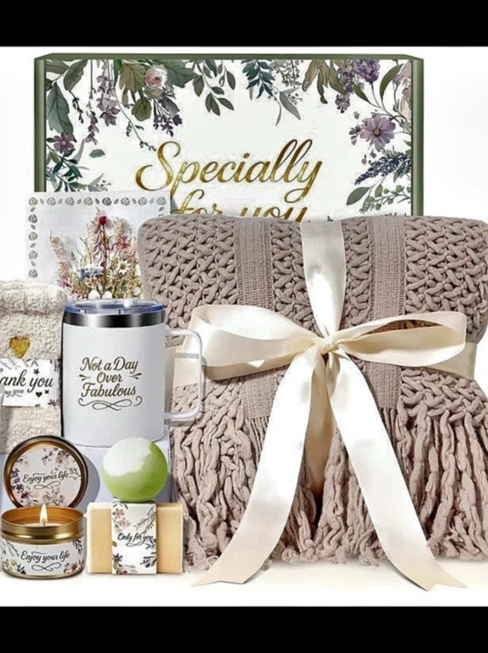 NWB Floral Self-Care Gift Set